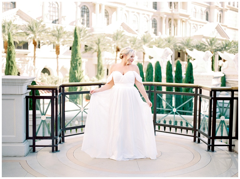 Las Vegas bridal photos Caesars Palace resort