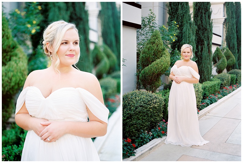Caesars Palace wedding photography bridal portraits