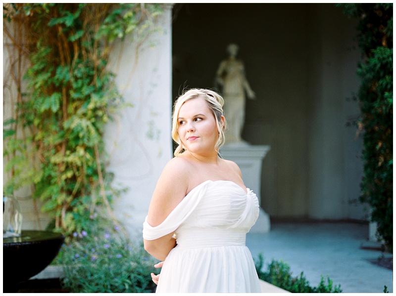 luxury bridal portrait Caesars Palace resort Vegas