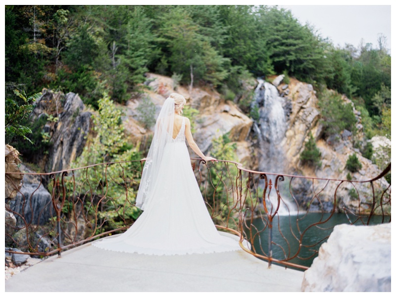 elegant bride portrait Waterstone wedding venue