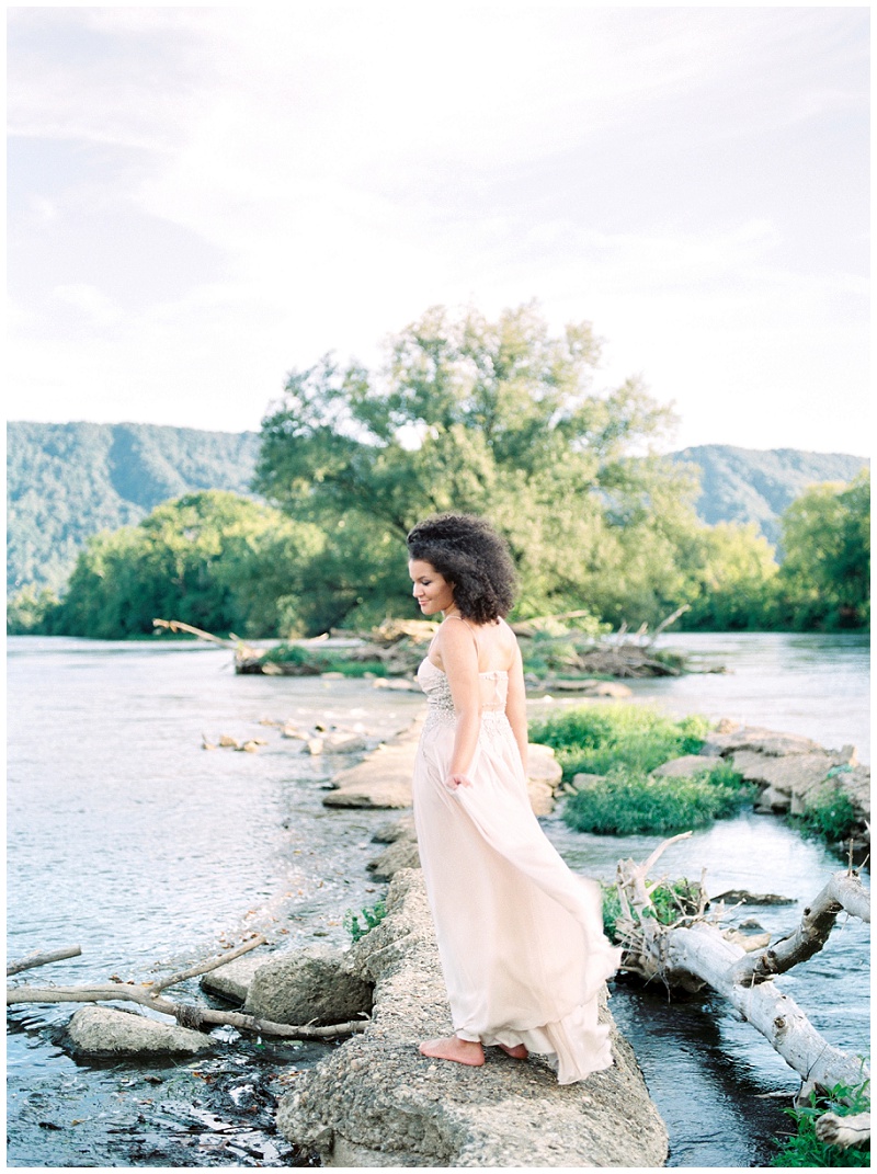 elegant bride coastal bridal portrait North Carolina