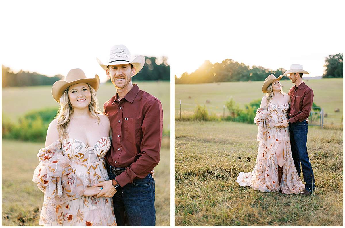 romantic horseback engagement photos Knoxville Tennessee