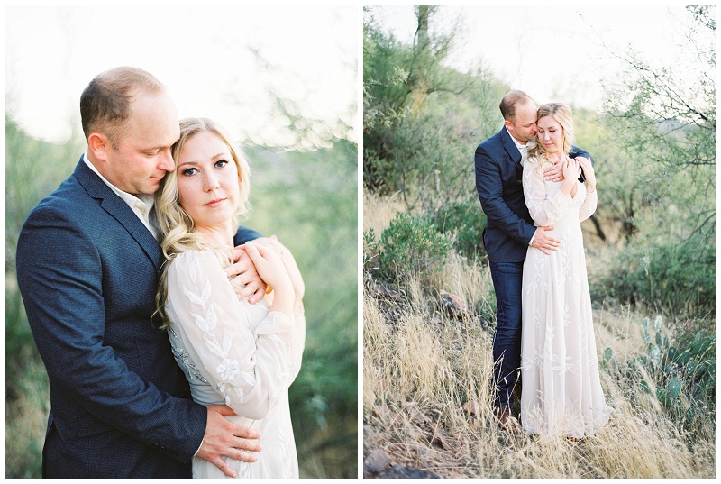 engagement photos with dog Butcher Jones Arizona
