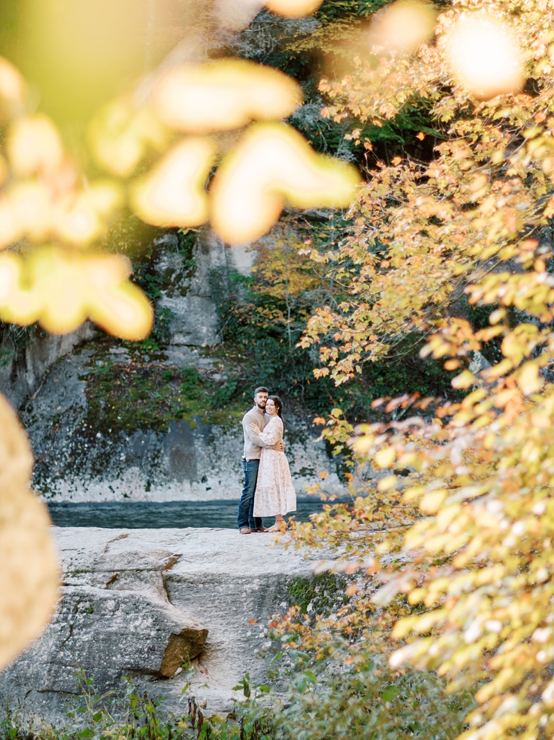 scenic Banner Elk engagement photos Blue Ridge
