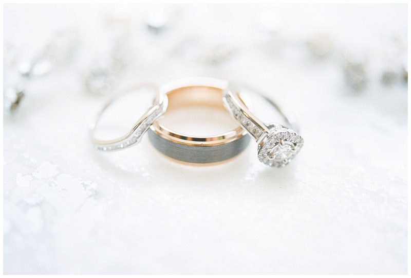 wedding rings detail shot Greeneville TN wedding