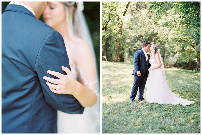 rustic barn wedding couple portrait Tennessee