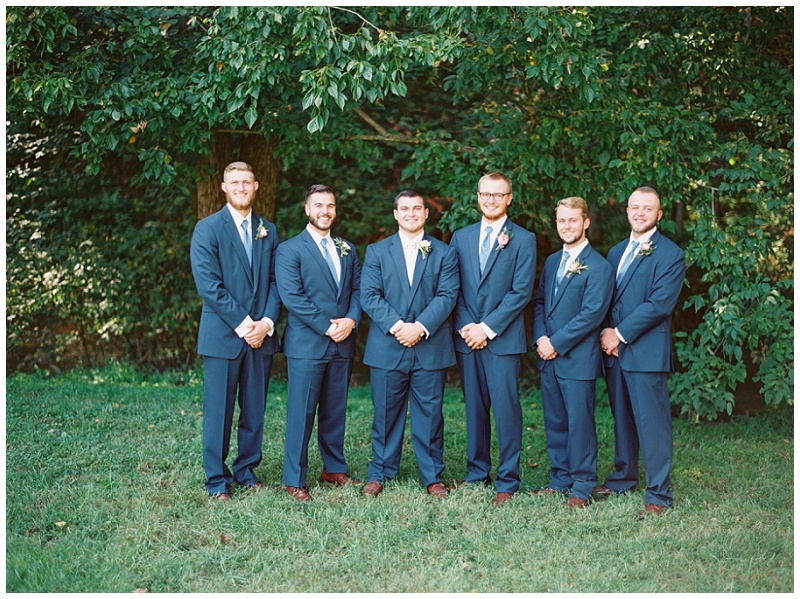 groomsmen portraits East Tennessee barn wedding