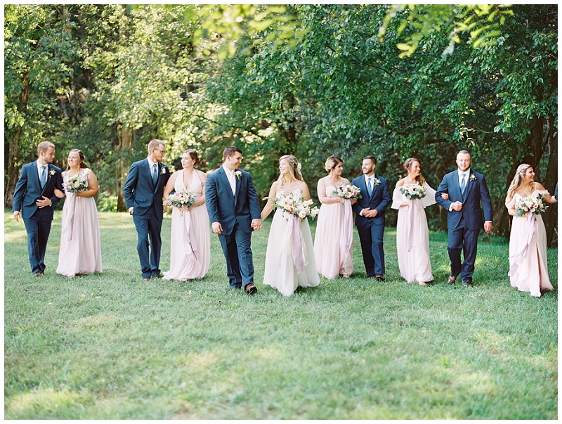 wedding party laughing Greeneville TN photography