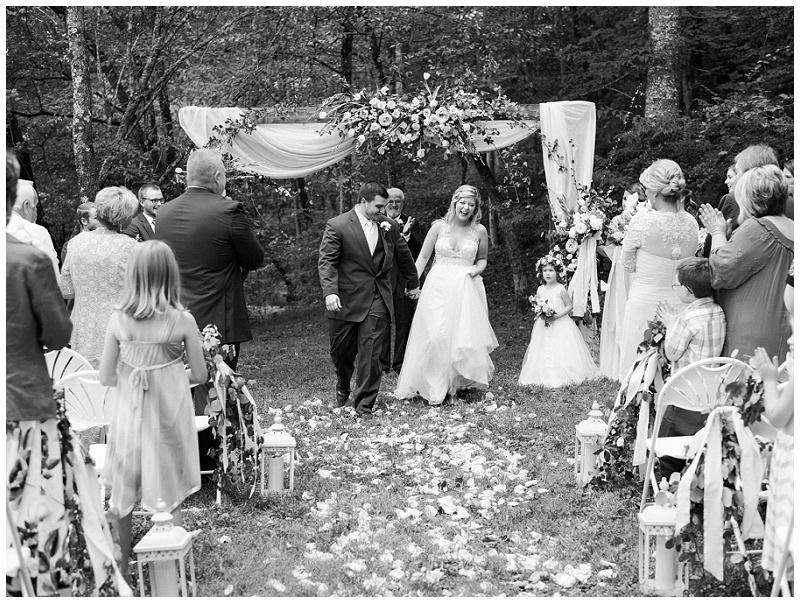 wedding ceremony mountain backdrop Tennessee