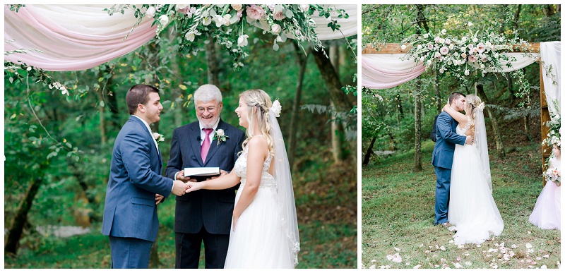 emotional vows East Tennessee countryside wedding