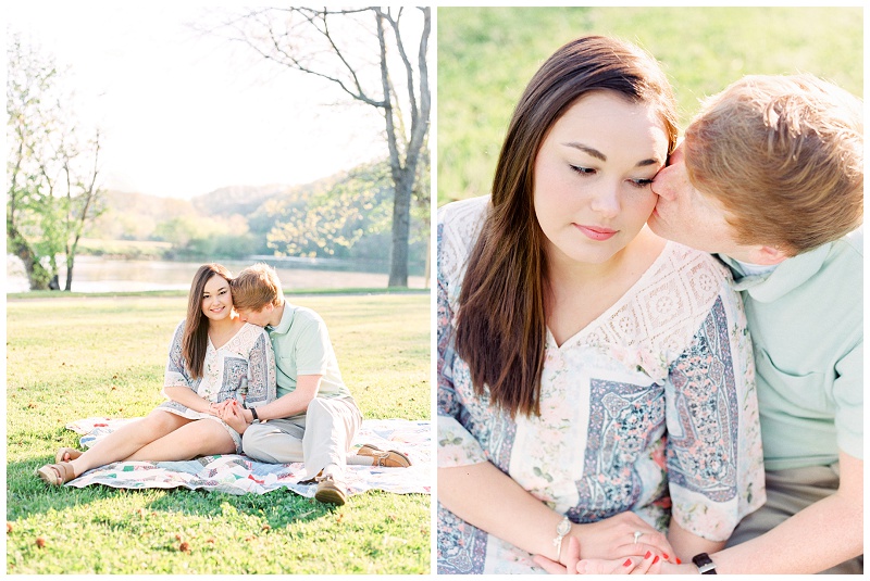 east tennessee engagement session romantic couple photos
