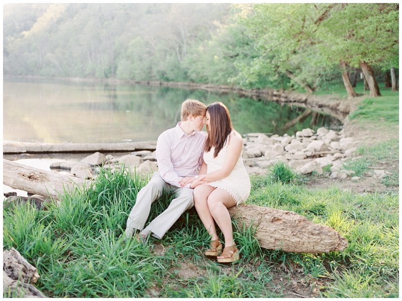 surprise engagement photos bride and groom to be east tn