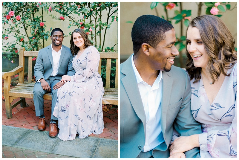 daniel stowe botanical garden engagement photos charlotte nc