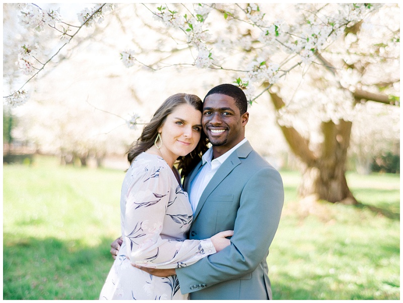 joyful engagement photos charlotte nc outdoor garden shoot