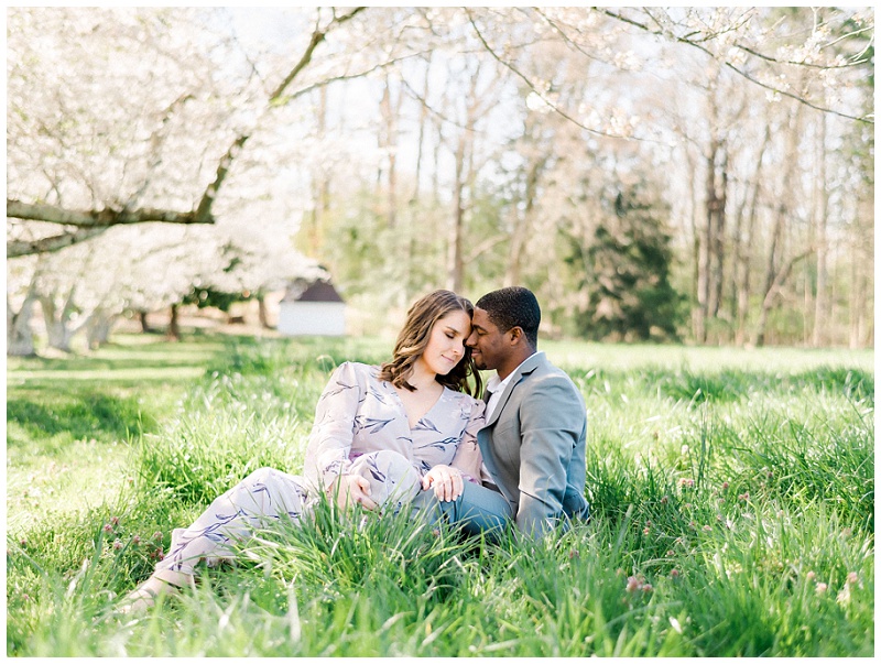 soft romantic engagement photography charlotte north carolina