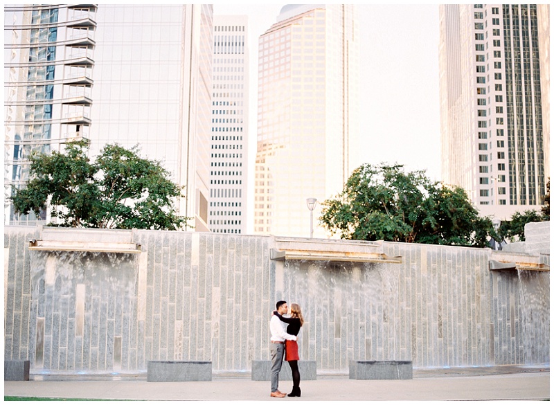 charlotte engagement photographer natural light freedom park