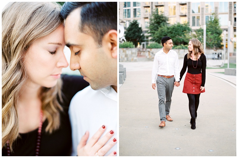 freedom park engagement photographer charlotte nc couple shoot