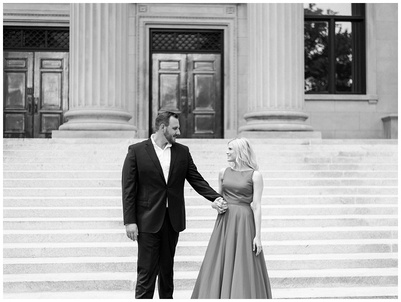charlotte nc engagement photographer downtown uptown couple portraits
