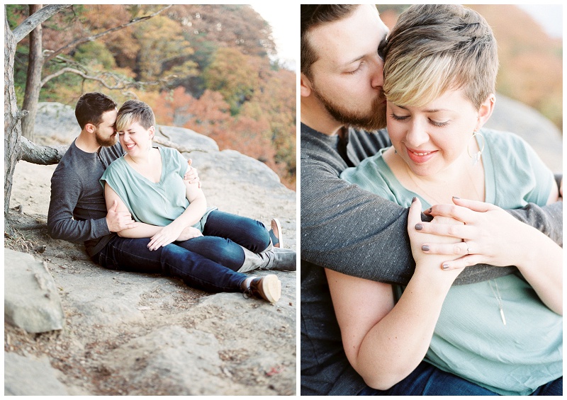 chattanooga engagement photographer sunset rock scenic overlook