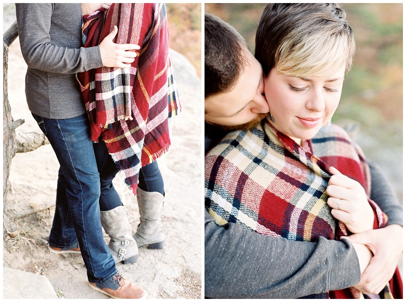 romantic engagement photos chattanooga tn downtown skyline session