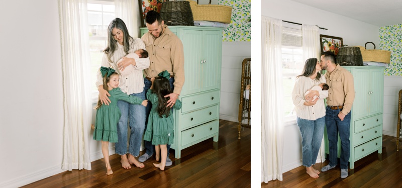 newborn photos in home tri cities tn baby and parents