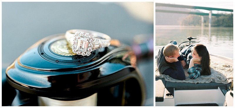 east tn engagement photographer lake sunrise boat session east tn engagement photographer lake sunrise boat session