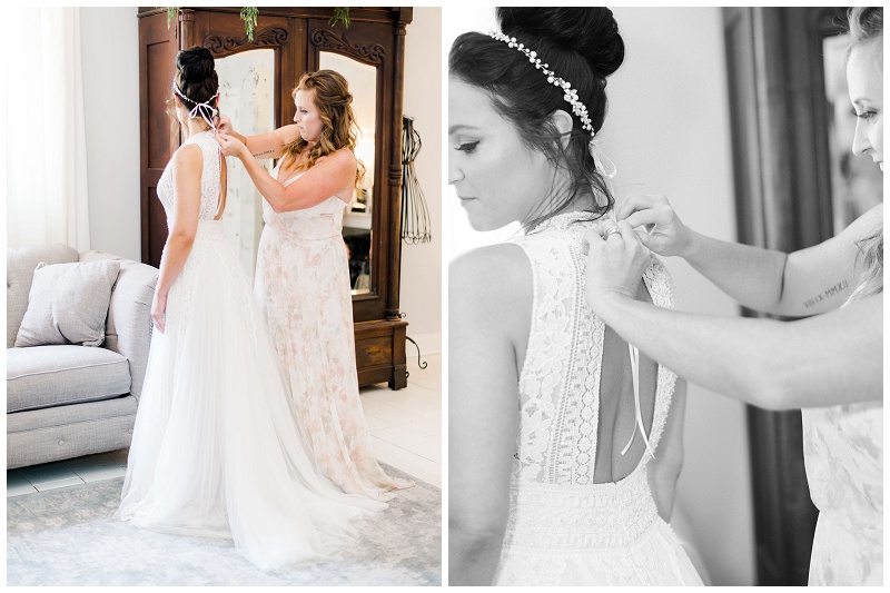 wedding morning details hair and makeup East TN