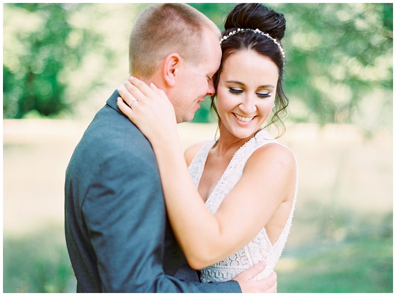 sunset portraits Athens Tennessee wedding