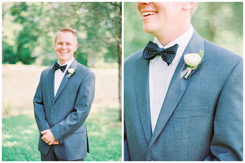 groom portrait Ramble Creek wedding Athens TN