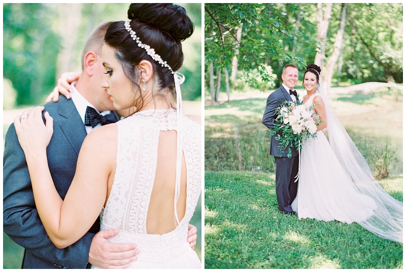 fun bridal party portraits East Tennessee wedding