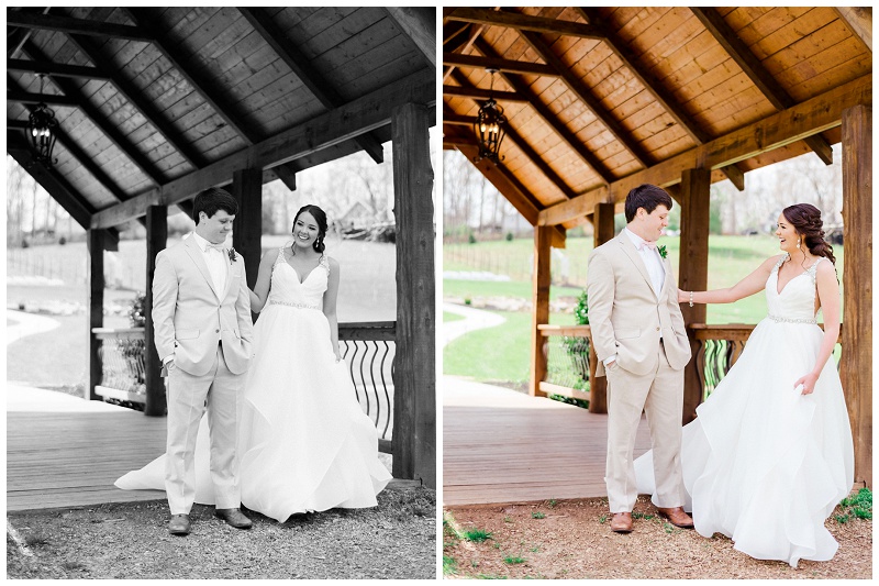 romantic couple portraits barn wedding East TN