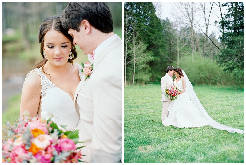 couple smiling candid wedding photo