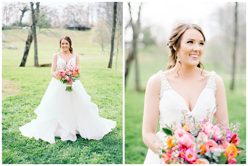 bridal portrait soft blush tones