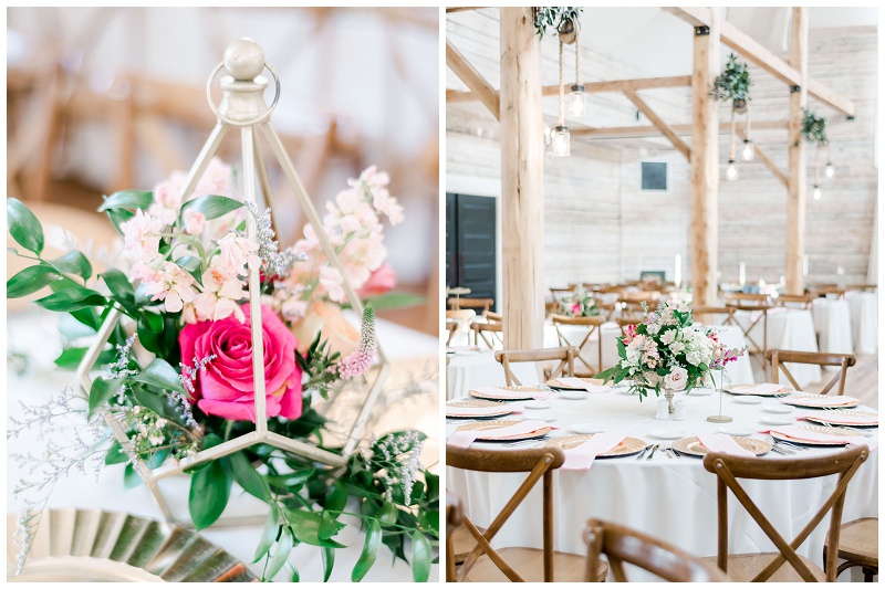 reception elegant table styling