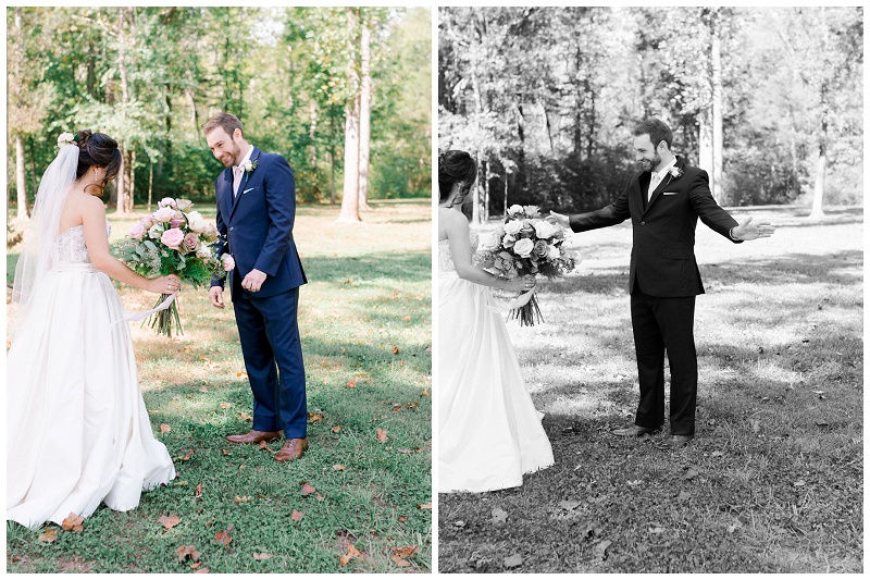 bride and groom sunset portraits Tennessee