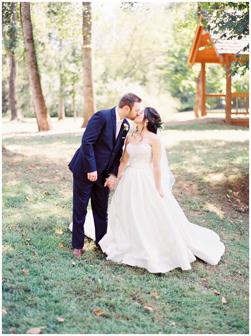 bride and groom natural pose