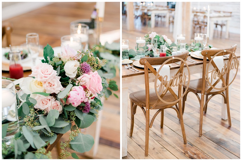 Ramble Creek reception Athens TN barn decor