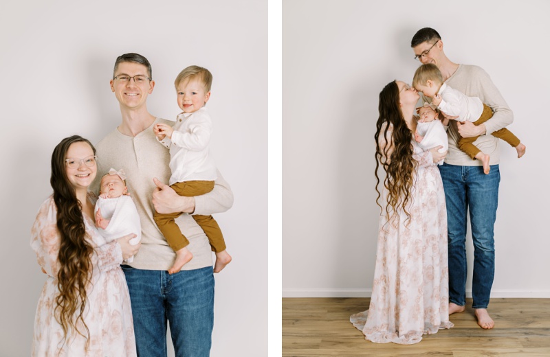 Kingsport TN newborn photography studio sibling session