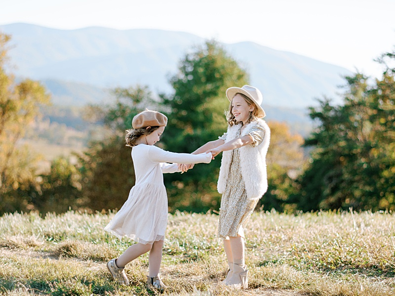 Family session in Pigeon Forge with autumn colors