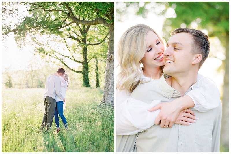 Johnson City TN engagement photos natural light couple
