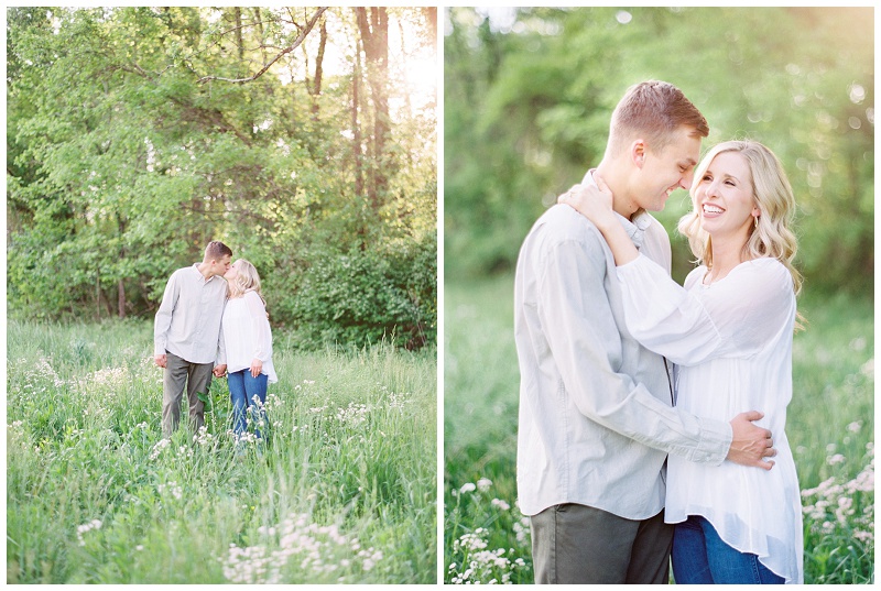 Tri-Cities TN engagement photos sunset lighting