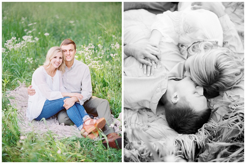 Asheville NC engagement photographer mountain sunset couple