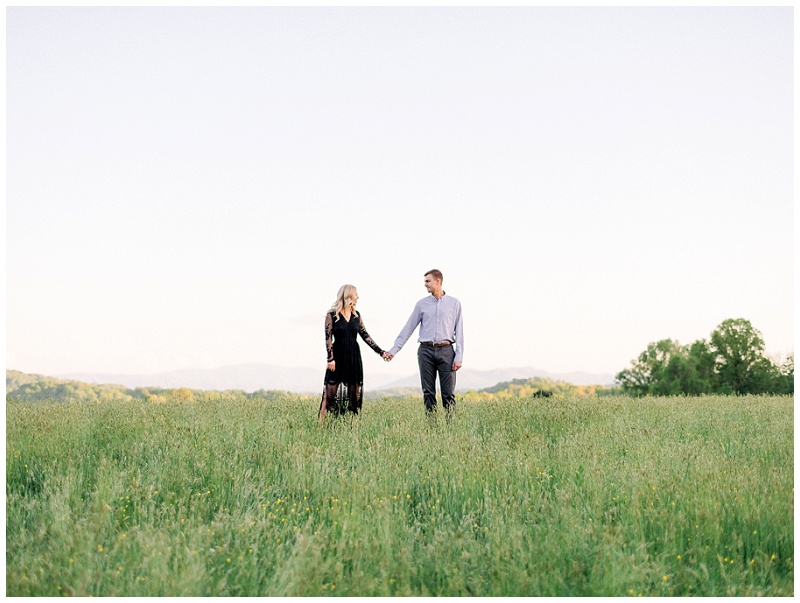 candid engagement photos laughing couple East TN