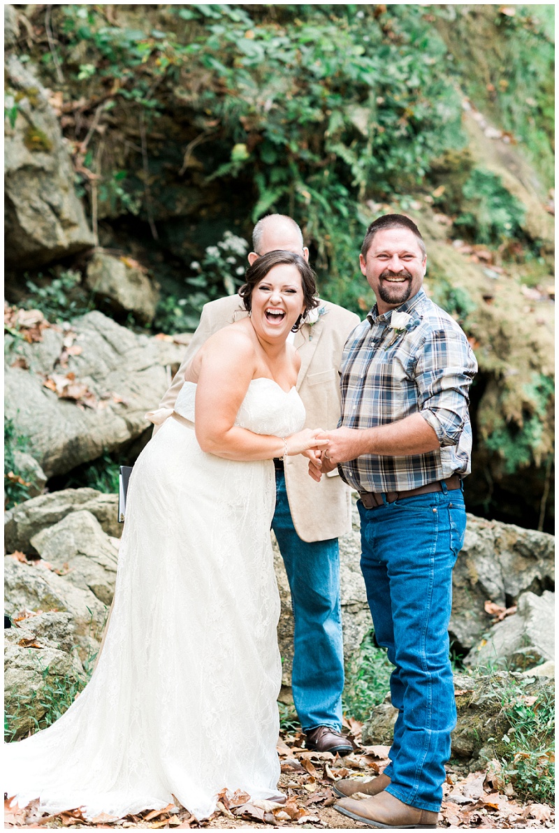 Bristol TN elopement photographer nature wedding