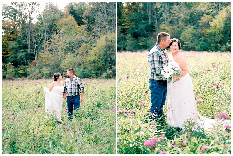 candid elopement photos waterfall Tennessee couple