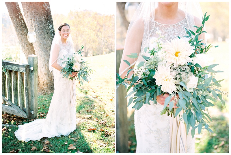 East TN bride portrait backyard wedding Bristol TN
