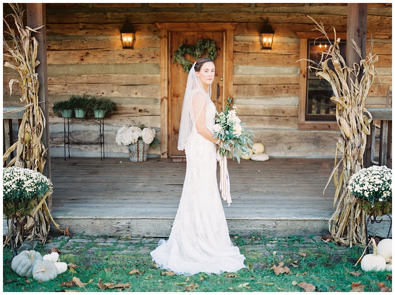 bride holding bouquet river wedding Tennessee photographer