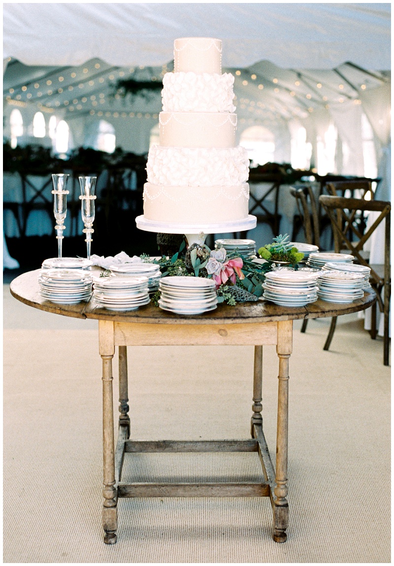backyard wedding cake East Tennessee