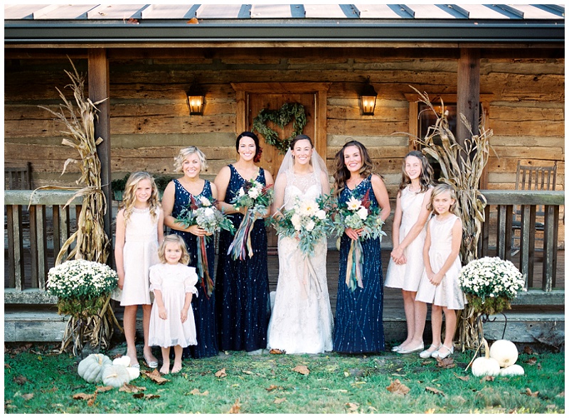 backyard wedding bridal party Bristol TN photographer