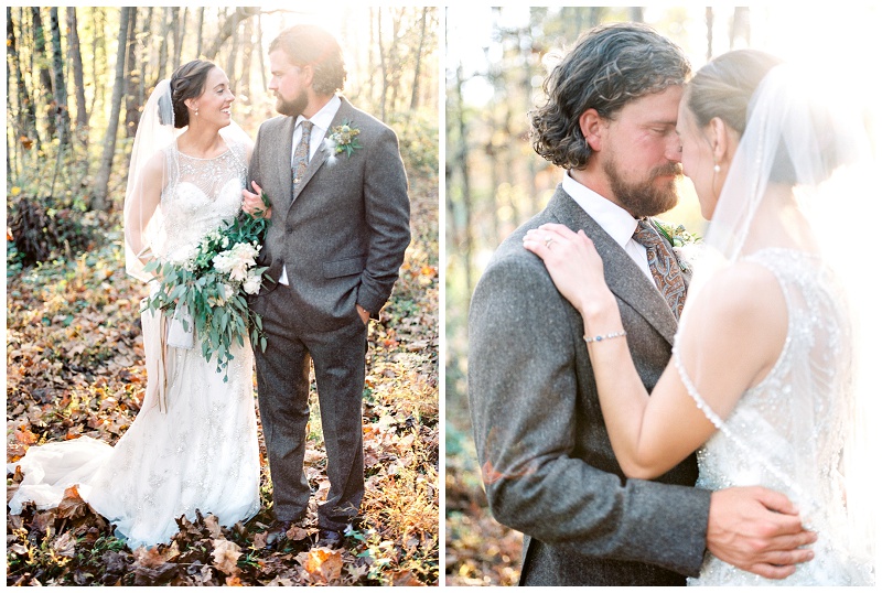 sunset couple portrait backyard wedding Tennessee